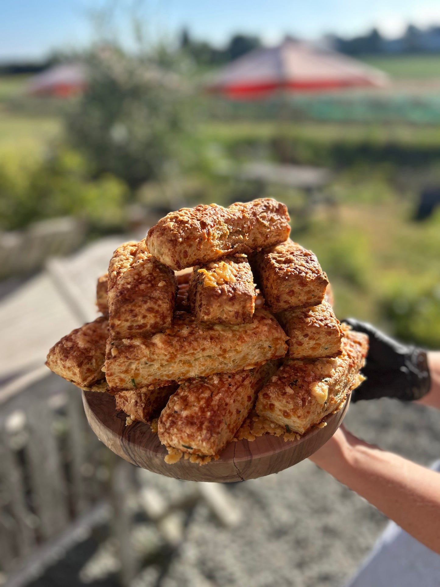Cheddar and herb scones